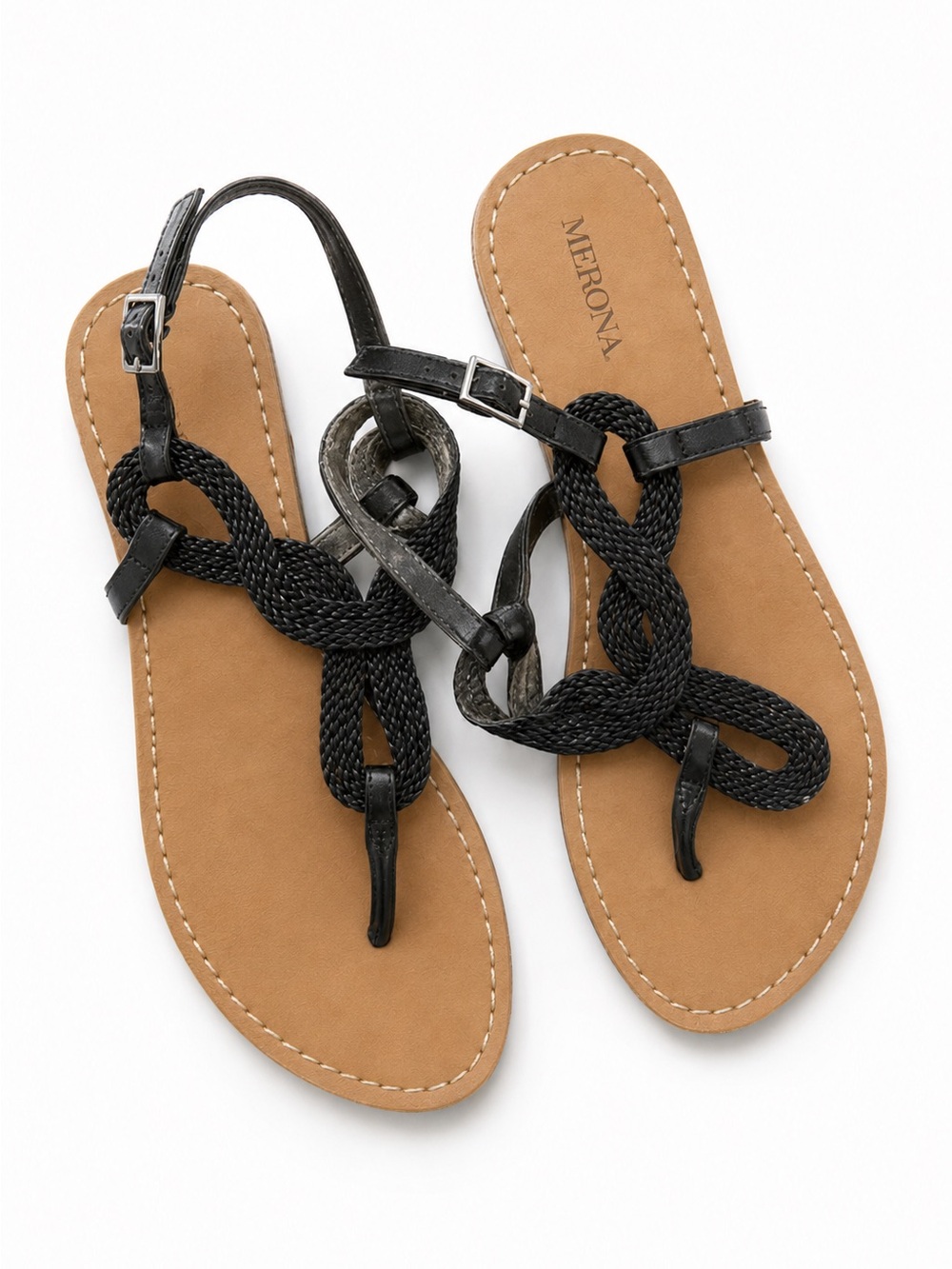 Black Strap Sandals